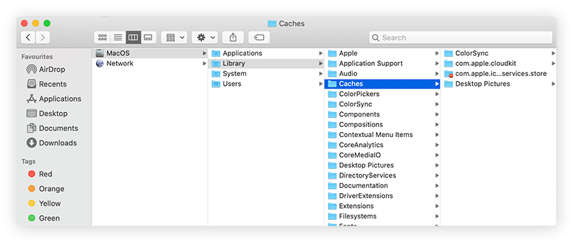 Clear Cache on Mac With Finder