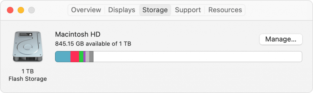 Clear System Storage on Mac