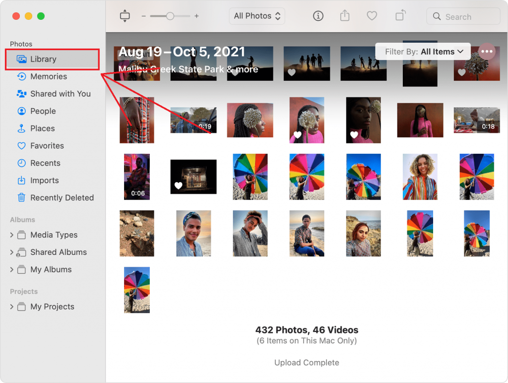 Delete Pictures on Mac Manually Using The Photos App