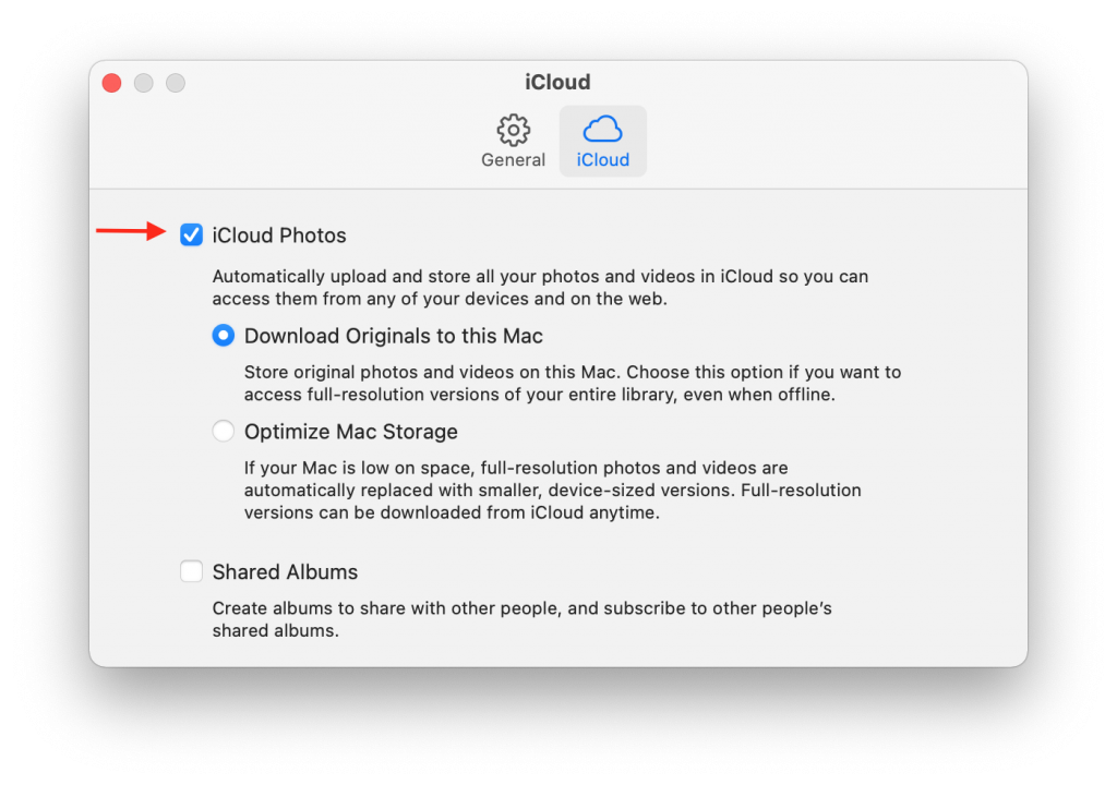 Transfer photos from iPhone to Mac using iCloud