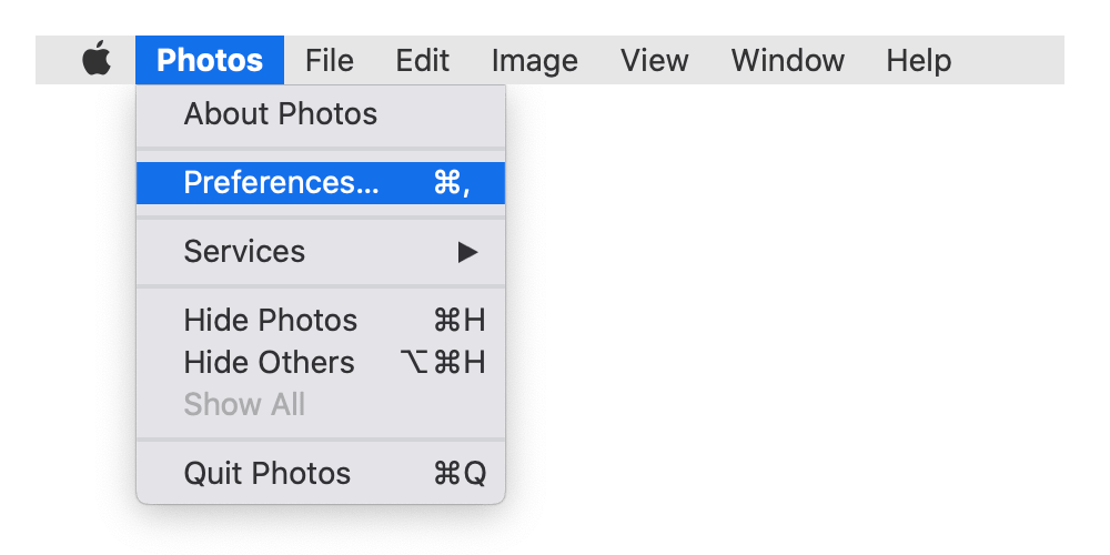 enable iCloud photo library